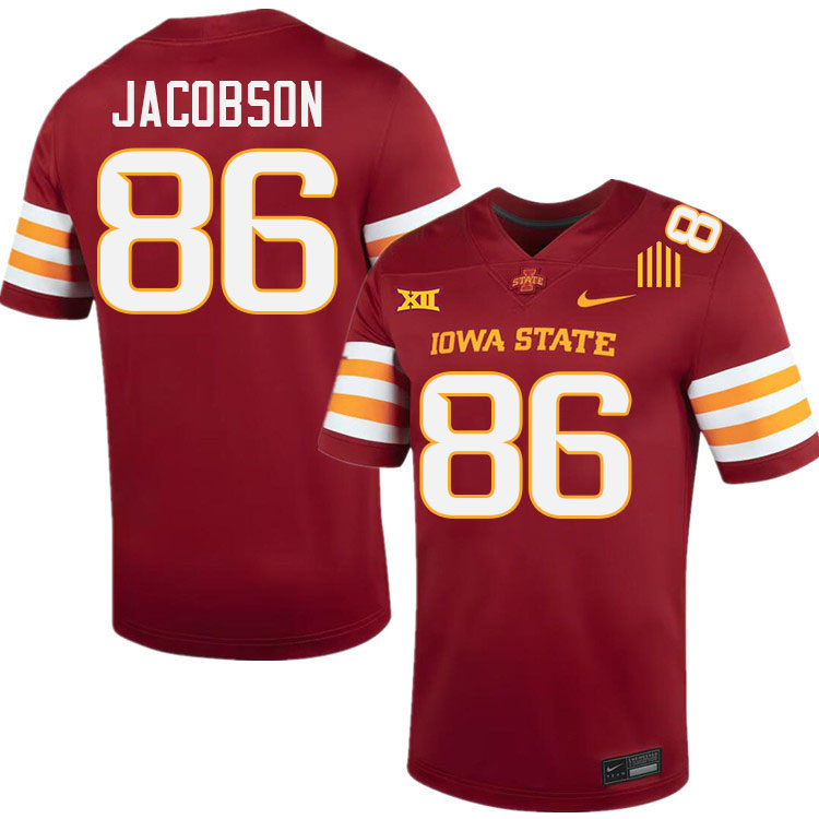 Michael Jacobson Jersey,Iowa State Cyclones #86 Michael Jacobson College Jersey Youth-Cardinal